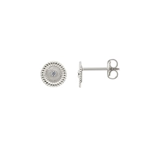 Ohrstecker 750/18 K Weissgold mit Zirkonia