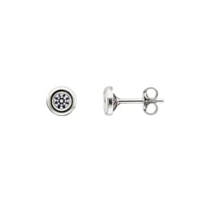 Ohrstecker 750/18 K Weissgold mit Zirkonia Ø 3mm