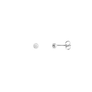 Ohrstecker 750/18 K Weissgold mit Zirkonia Ø 3mm