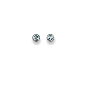 Ohrstecker 750/18 K Weissgold Ø 4.5mm mit Zirkonia