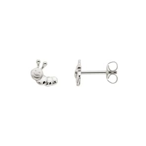 Clous d'oreilles or gris 750/18 ct, Chenille