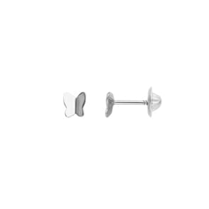 Ohrstecker 750/18 K Weissgold Schmetterlinge