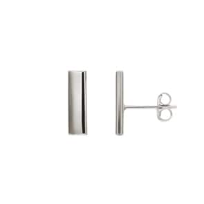 Ohrstecker 925 Silber rhodiniert 12mm