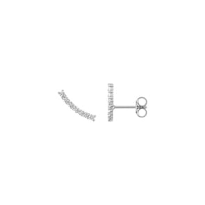 Ohrstecker 925 Silber rhodiniert mit Zirkonia