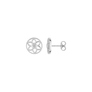 Ohrstecker 925 Silber rhodiniert mit Zirkonia