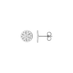 Ohrstecker 925 Silber rhodiniert Ø 10mm