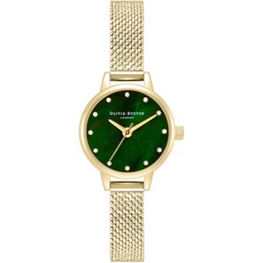 Olivia Burton Classics À Mini Cadran Nacre Verte Et Doré 23mm