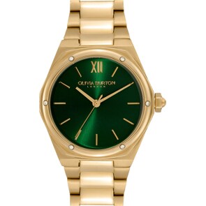 Olivia Burton Sports Luxe Hexa Green & Gold 33mm
