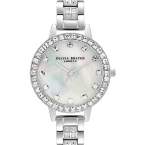 Olivia Burton Treasure Cadran Demi, Cristal Ombré Et Argent 34mm