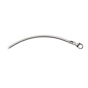 Collier omega double face or gris 750/18 ct 2.5mm