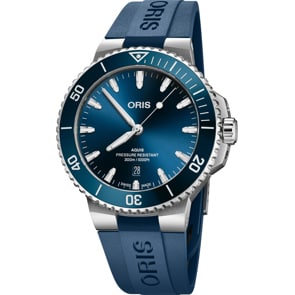 Oris Aquis Date Blau / Kautschuk Ø 43.5mm