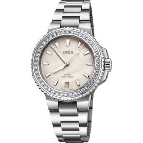 Oris Aquis Date Diamonds Creme Ø 36.5mm