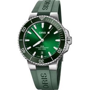 Oris Aquis Date Vert / Caoutchouc Ø 41.5mm