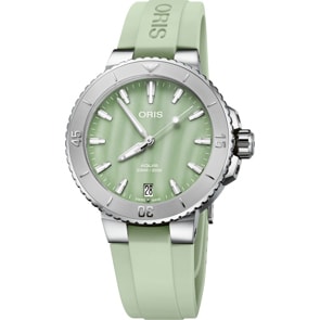 Oris Aquis Date Seafoam Green Ø 36.5mm
