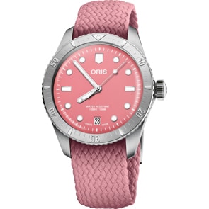 Oris Divers Sixty-Five Cotton Candy Rosa auf Perlonband