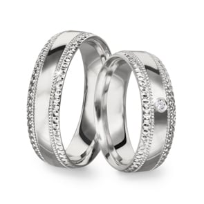 Paarringe 925 Silber Alessandria-Paar