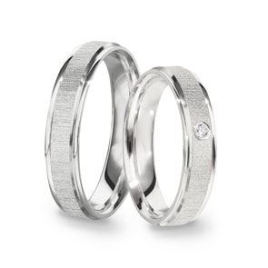 Paarringe 925 Silber Catanzaro-Paar