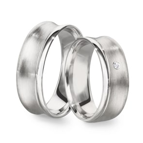 Paarringe 925 Silber Como-Paar