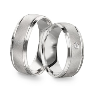 Paarringe 925 Silber Genova-Paar