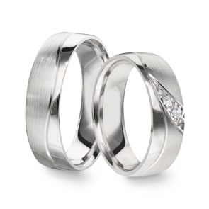 Paarringe 925 Silber Napoli-Paar