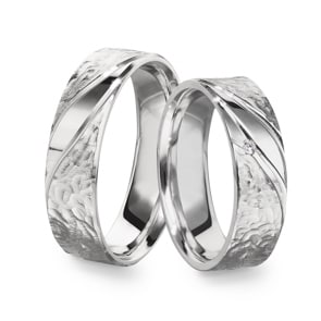 Paarringe 925 Silber Ravenna-Paar