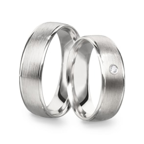Paarringe 925 Silber Salerno-Paar