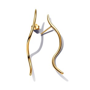 Pandora Gold Essence Organically Shaped Wire Stud Earrings