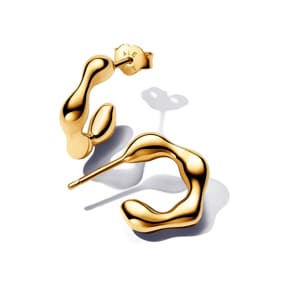 Pandora Gold Essence Organisch Geformte Offene Ohrringe