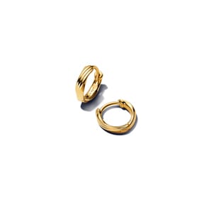Pandora Gold Essence Boucles d’Oreilles Huggies Torsadées