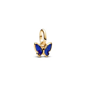 Pandora Gold ME Blauer Schmetterling Mini-Charm-Anhänger