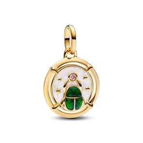 Pandora Gold ME Skarabäus-Käfer Medaillon-Charm