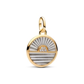 Pandora Gold ME Sonnenaufgang Medaillon Charm