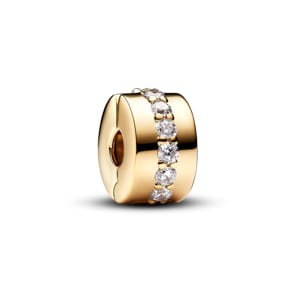 Pandora Gold Moments Klare Funkelnde Linie Clip  