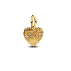 Pandora Gold Moments Love-Herz Charm-Anhänger