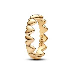 Pandora Gold Moments Bague Farandole de Cœurs