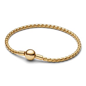 Pandora Gold Moments Runder Verschluss Flügel-Kettenarmband