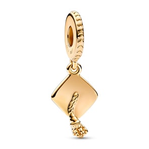 Pandora Gold Moments Schulabschluss-Mütze Charm-Anhänger