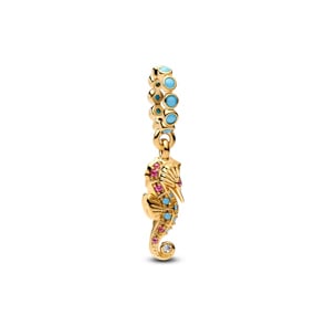 Pandora Gold Moments Seepferdchen Charm-Anhänger