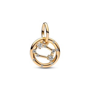 Pandora Gold Moments Sternzeichen Zwillinge Charm-Anhänger 