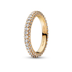 Pandora Gold Timeless Einreihiger Pavé Ring