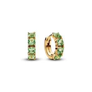 Pandora Gold Timeless Créoles Vertes
