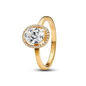 Pandora Gold Timeless Ovaler Funkelnder Strahlenkranz Ring