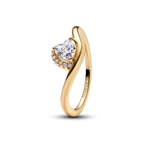 Pandora Gold Timeless Bague Cœur Ondulée
