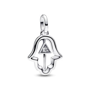 Pandora ME Hand der Fatima Medaillon-Charm 925 Silber