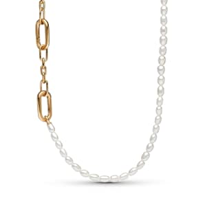 Pandora Gold ME Collier Fin Perles de Culture d’Eau Douce Traitées