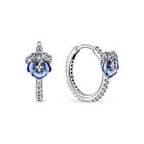Pandora Moments Créoles Pensées Bleues
