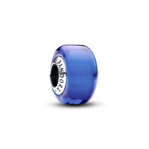 Pandora Moments Blaues Murano-Glas Mini-Charm 925 Silber 