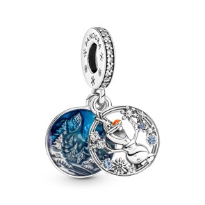 Pandora Moments Charm Pendant Double Disney La Reine des Neiges Olaf