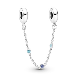 Pandora Moments Drei Blaue Steine Komfortkette