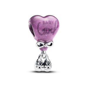 Pandora Moments Farbwechselndes Gender Reveal Mädchen Charm 925 Silber